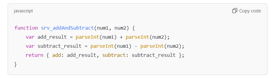 Multiple return example