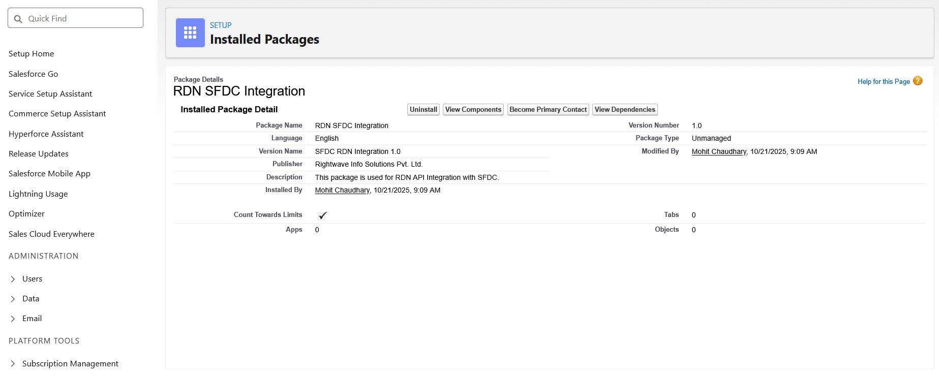 Package Installation