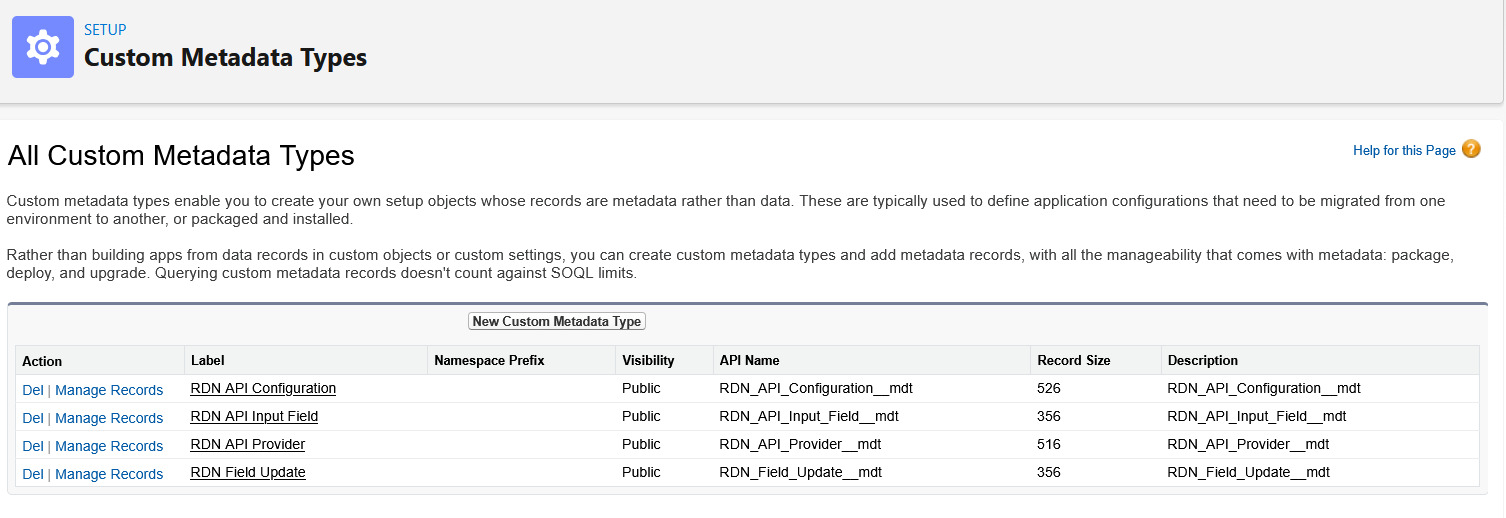 RDN API Config - Lead